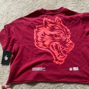 Red darc sport crop top